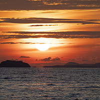 Buy canvas prints of Sunset Thailand Asia by Clive Eariss