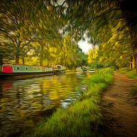 Buy canvas prints of The Wey Navigation by Clive Eariss
