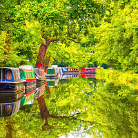 Buy canvas prints of Wey Navigation canal by Clive Eariss