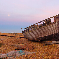 Buy canvas prints of Old Fishing Boat Dungeness by Clive Eariss
