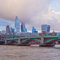 Buy canvas prints of Southwark Bridge London by Clive Eariss