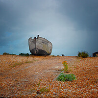 Buy canvas prints of Dungeness Fishing Boat by Clive Eariss