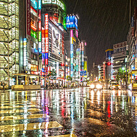 Buy canvas prints of Rain In Ikebukuro by Clive Eariss