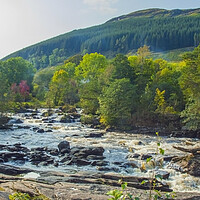 Buy canvas prints of Wild Scotland River by Clive Eariss