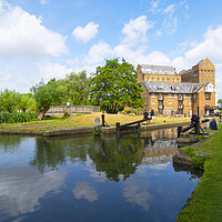 Buy canvas prints of Coxes Lock Surrey by Clive Eariss