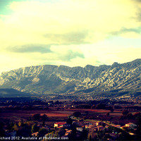 Buy canvas prints of Sainte Victoire Mountain by perriet richard
