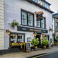 Buy canvas prints of Red Dragon Pub Kirkby Lonsdale by Brian Tarr