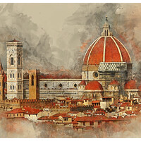 Buy canvas prints of Florence Cathedral Duomo by Brian Tarr