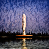 Buy canvas prints of Surreal Dream Statue by Brian Tarr