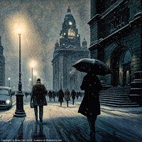 Buy canvas prints of Heading home in Liverpool by Brian Tarr