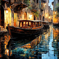 Buy canvas prints of Venetian Backwater by Brian Tarr