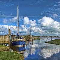 Buy canvas prints of High Tide at Skippool Creek by Brian Tarr