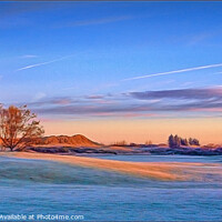 Buy canvas prints of Frosty morning sunrise  by Brian Tarr