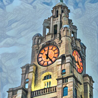 Buy canvas prints of It's 5 o clock somewhere - Liverpool by Brian Tarr