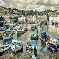Buy canvas prints of Mevagissey Cornwall by Brian Tarr