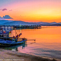 Buy canvas prints of Koh Samui sunset by Brian Tarr