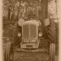 Buy canvas prints of antique tractor  by Elaine Pearson