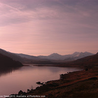 Buy canvas prints of Snowdon in the distance by Dave Owen