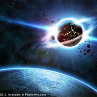Buy canvas prints of Planet Explosion by Robert Pettitt