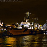 Buy canvas prints of Warship in London II by Robert Pettitt