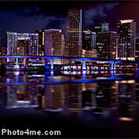 Buy canvas prints of Miamis Night by Robert Pettitt