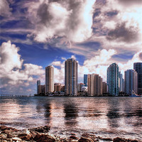 Buy canvas prints of Miami at Dusk by Robert Pettitt