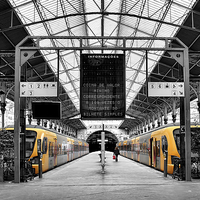 Buy canvas prints of Train Station by Robert Pettitt