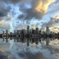 Buy canvas prints of Miami the Mega City by Robert Pettitt