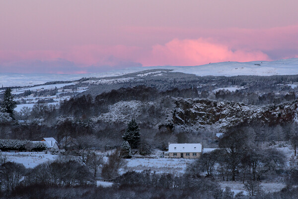 Balchraggan Winter Sunrise Picture Board by Macrae Images