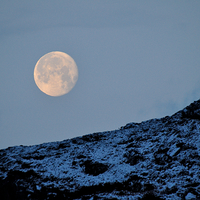 Buy canvas prints of  Full Moon by Macrae Images