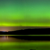 Buy canvas prints of   Aurora Over The Beauly Firth by Macrae Images