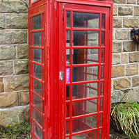 Buy canvas prints of Farndale British Phonebox by andrew hall