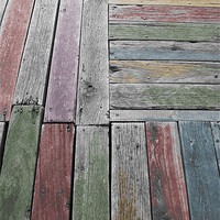 Buy canvas prints of Painted Planks by Adrian Wilkins