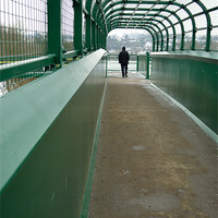 Buy canvas prints of Railway Footbridge by Adrian Wilkins