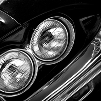 Buy canvas prints of  Thunderbird headlamps by Adrian Wilkins