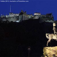 Buy canvas prints of Edinburgh Castle at Night by Graeme Raffan