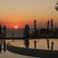 Buy canvas prints of Sunset in Corfu by Graeme Raffan