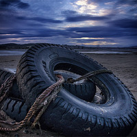 Buy canvas prints of Tyred on the Beach by Fraser Hetherington