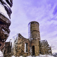 Buy canvas prints of Snowblasted Tower by Fraser Hetherington