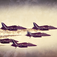 Buy canvas prints of The Red Arrows by Fraser Hetherington