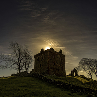 Buy canvas prints of  Eclipsed Castle by Fraser Hetherington