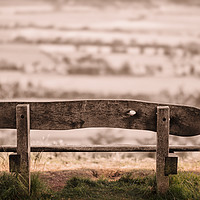 Buy canvas prints of Bench on the Hill by Fraser Hetherington