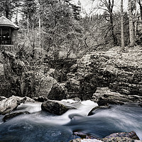 Buy canvas prints of Hermitage Falls by Fraser Hetherington