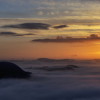 Buy canvas prints of Foggy Sunrise by Fraser Hetherington