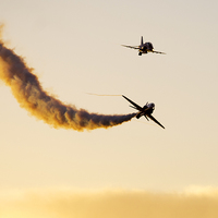 Buy canvas prints of  Red Arrow Twins by Matt Durrance