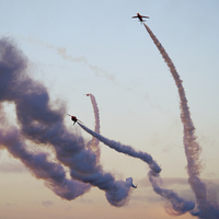 Buy canvas prints of  Red Arrows Scatter by Matt Durrance