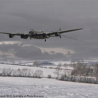 Buy canvas prints of Lancaster - wing and a prayer by Pat Speirs