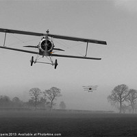 Buy canvas prints of WW1 - Nieuport - Red in the Morning by Pat Speirs