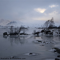 Buy canvas prints of Rannoch Moor - Winter Weather by Pat Speirs