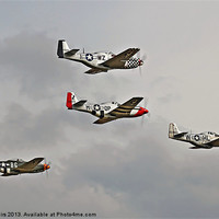 Buy canvas prints of 8th Air Force - Mustangs (P51) by Pat Speirs